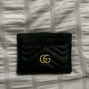 COPY - Gucci marmont card case black leather